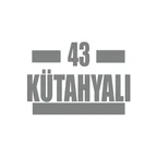 43 Kütahyalı Araba Sticker 17x17 Cm Gri