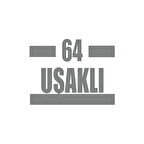 64 Uşaklı Araba Sticker 17x17 Cm Gri