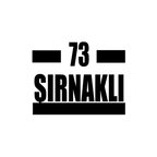 73 Şırnaklı Araba Sticker 17x17 Cm Siyah