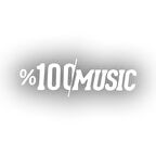 %100 Music Araba Sticker 17x17 Cm Beyaz