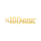 %100 Music Araba Sticker 17x17 Cm Gold