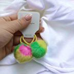 Büyük Boy Ponponlu Lastik Toka