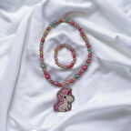 Işıklı Unicorn Figürlü Kolye Bileklik Takımı