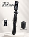 Fotoğraf ve Video Çekimleri İçin Kablosuz Kumandalı Telefon Selfie Çubuğu