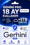 Gemini Pro 18 Ay ve 5TB Google Drive Kişisel Mail'e Davet