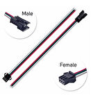 3 Pin JST SM 10cm Kablo Çifti