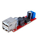 Çift USB Çıkışlı 9V / 12V / 24V / 36V - 5V Dönüştürücü DC 3A