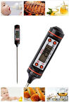 Dijital Gıda Termometresi Süt Yemek Sıcaklık Ölçer Pil Dahil