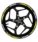 MOTOSİKLET DİO Ön/Arka Takım BEYAZ yazılı  SARI Pençe Şerit