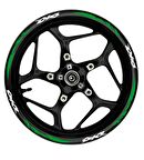 MOTOSİKLET DİO Ön/Arka Takım BEYAZ yazılı  YEŞİL FOSFORLU Pençe Şerit