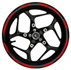 MOTOSİKLET CBF Ön/Arka Takım KIRMIZI yazılı  KIRMIZI Pençe Şerit