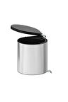S-2253-SS Paslanmaz Çelik Çöp Kovası Otomatik Kapak 10 Litre