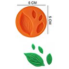 Yapraklar Silikon Şeker Hamuru, Sabun, Mum Kalıp