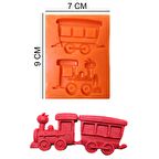 Tren Vagon Silikon Şeker Hamuru, Sabun, Mum Kalıp