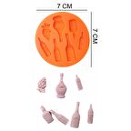 Şarap Silikon Şeker Hamuru, Sabun, Mum Kalıp