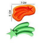 Halley Yıldız Silikon Şeker Hamuru, Sabun, Mum Kalıp