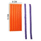 Şerit Zincir Silikon Şeker Hamuru, Sabun, Mum Kalıp