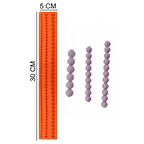 Şerit Top Silikon Şeker Hamuru, Sabun, Mum Kalıp