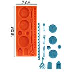 Sofra Takımı Silikon Şeker Hamuru, Sabun, Mum Kalıp