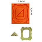 Çerçeve Silikon Şeker Hamuru, Sabun, Mum Kalıp