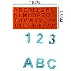 Harfler ve Sayılar Silikon Şeker Hamuru, Sabun, Mum Kalıp