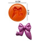 Fiyonk Kurdele Silikon Şeker Hamuru, Sabun, Mum Kalıp