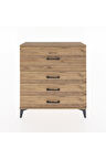 Arges Şifonyer 4 Çekmeceli 88x30x96 Çam-Çam