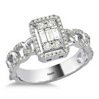 0.41 Karat Baget Pırlanta Yüzük