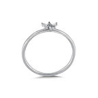 0.08 Karat Baget Taşlı Pırlanta Yüzük