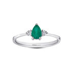 0.01 Karat Zümrüt Taşlı Pırlanta Fantezi Yüzük