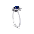 0.04 Karat Damla Safir Taşlı Pırlanta Yüzük