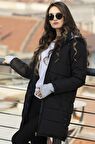 Barbora Kışlık Kapüşonlu Uzun Kadın Şişme Mont 805syh131122336614