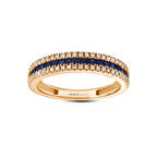 0.21 Karat Safir Taşlı Pırlanta Yüzük