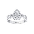 0.40 Karat Damla Formlu Pırlanta Yüzük