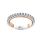 0.13 Karat Pırlanta Yarımtur Yüzük