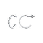 0.26 Karat Pırlanta Halka Küpe