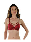 STORMED İç Giyim Kadın Dantelli Destekli Bordo Sütyen 1700ts