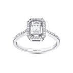 0.35 Karat Baget Pırlanta Yüzük