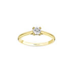 0.10 Karat Pırlanta Tektaş Yüzük