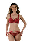 STORMED İç Giyim Kadın Dantelli Desteksiz Sütyen Takımı 1705
