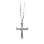 0.20 Karat Pırlantalı Haç Kolye