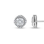 0.56 Karat Baget Taşlı Pırlanta Küpe