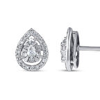 0.35 Karat Pırlanta Fantezi Küpe