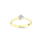 0.15 Karat Pırlanta Tektaş Yüzük