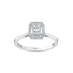 0.11 Karat Baget Pırlanta Yüzük