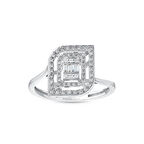 0.16 Karat Baget Taşlı Pırlanta Yüzük