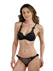 STORMED İç Giyim Kadın Dantelli Destekli Sütyen Takımı 1800