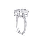 0.86 Karat Baget Pırlanta Yüzük