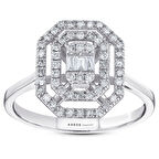 0.43 Karat Baget Pırlanta Yüzük