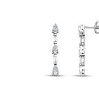 0.25 Karat Baget Taşlı Pırlanta Küpe